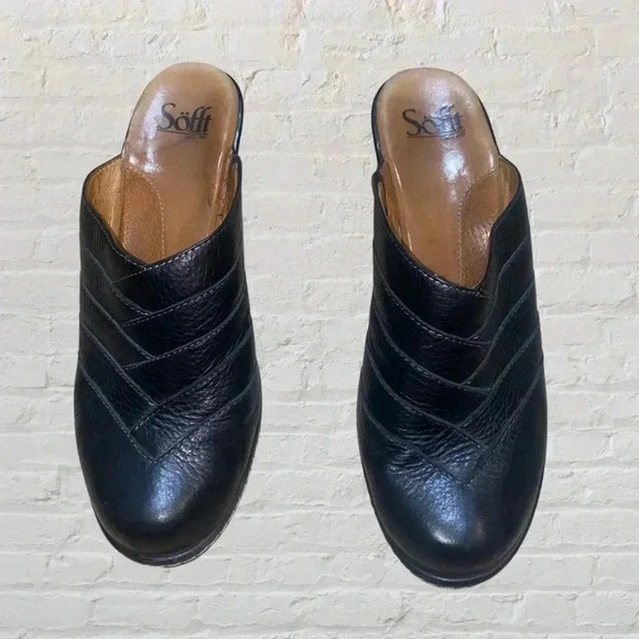 Leather Mules - Black - Picture 3 of 6